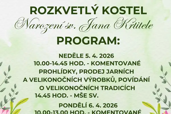 Velikonoce na Horním Polubném 2026 – Rozkvetlý kostel